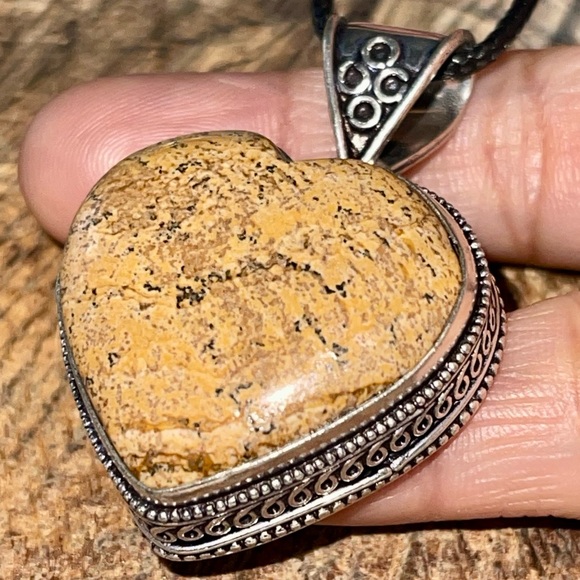 Brown Picture Jasper Pendant 1 7/8” - Picture 9 of 15